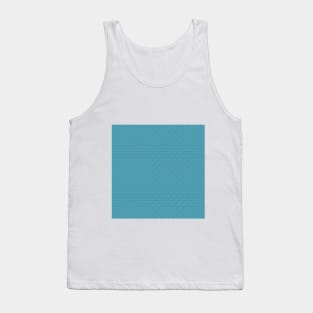 Teal blue criss cross pattern Tank Top